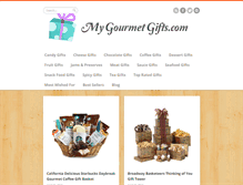 Tablet Screenshot of mygourmetgifts.com